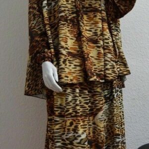 ISLAM-ABAYA-Kopftuch-Hijab : Gebetskleidung 2-tlg. Set aus Khimar & Rock