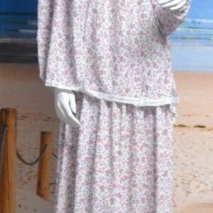 ISLAM-ABAYA-Kopftuch-Hijab : Gebetskleidung 2-tlg. Set aus Khimar & Rock