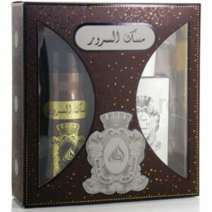 Musk Al Suroor Geschenkset Parfüm  Spray 100ML + body spray 200ml von Lattafa Parfüm ( 24,99 €/100 ml) 