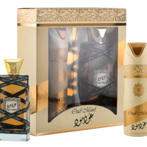 OUD MOOD Set Parfüm  Spray 100ML + body spray 200ml von Lattafa Parfüm ( 24,99 €/100 ml) 